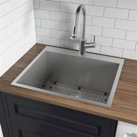 Top Mount Stainless Steel Utility Sink 